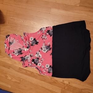 Floral tank top hoodie
